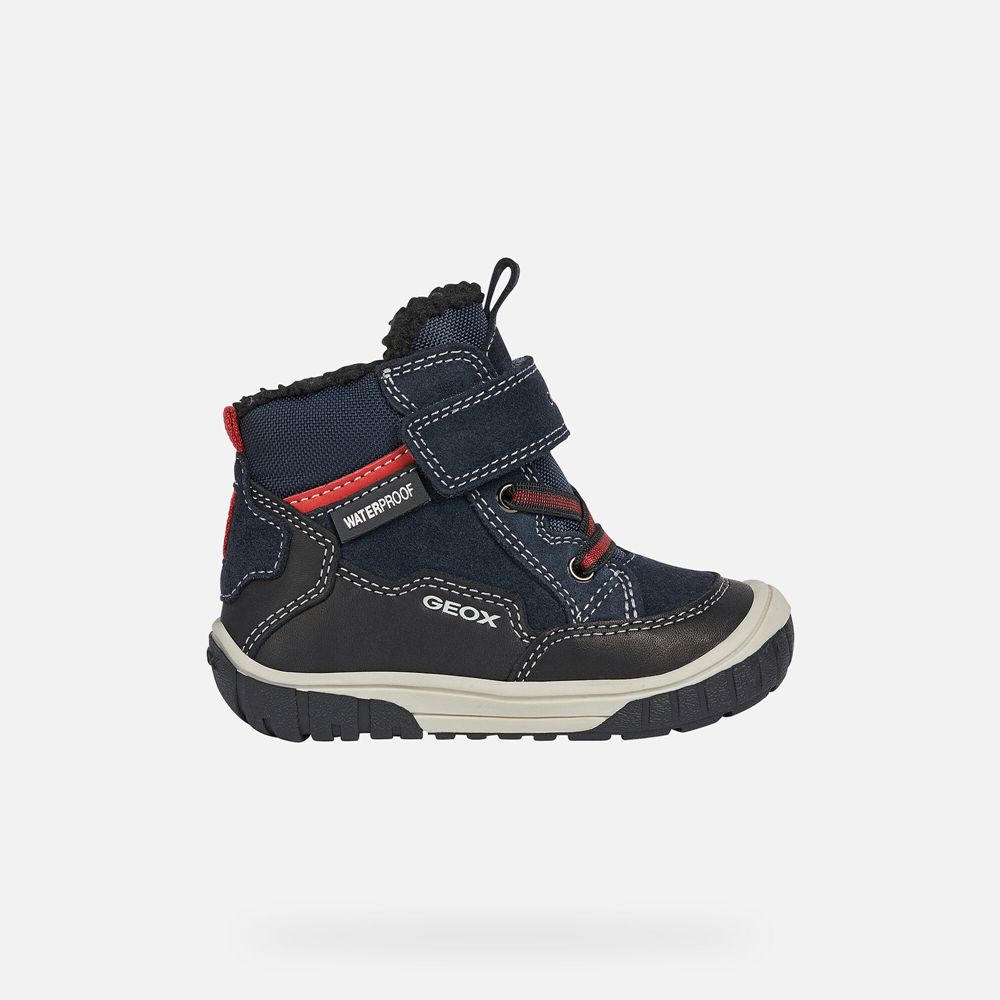 Geox Boots Navy/Black Omar Boy - Geox Baby Shoes - BRYQOW547